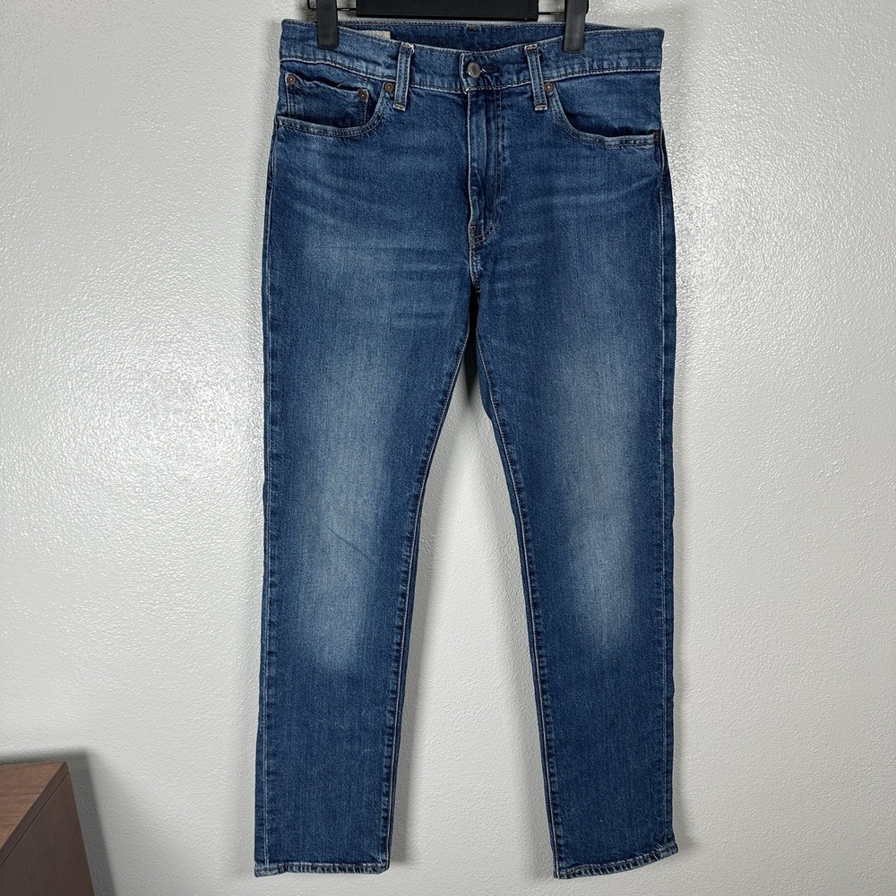 Levis Premium 511 Slim Fit Jeans Mens Size 32x32 Medium Wash Indigo Blue Denim